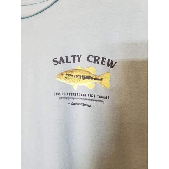 salty crew t shirt medium fish fishing mens‎ short sleeve - Picture 4 of 10